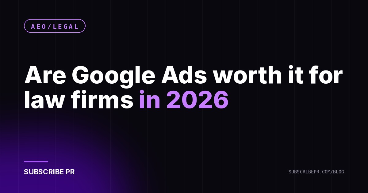 Are Google Ads worth it for law firms in 2026