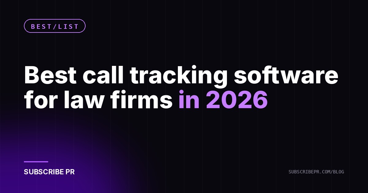 Best call tracking software for law firms in 2026