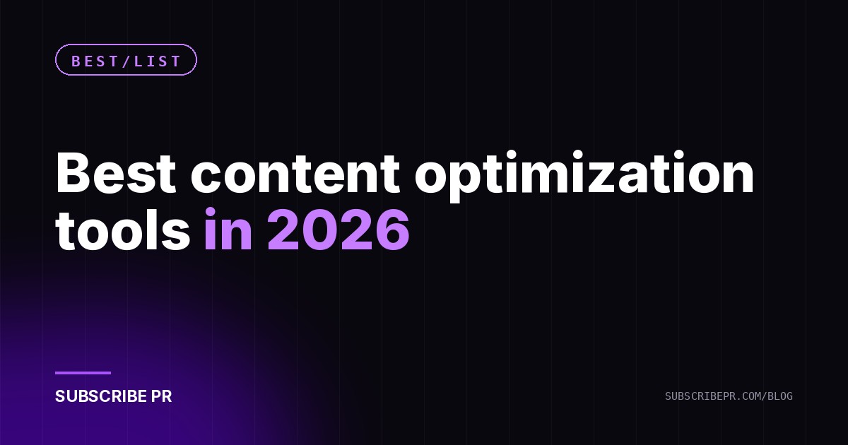 Best content optimization tools in 2026