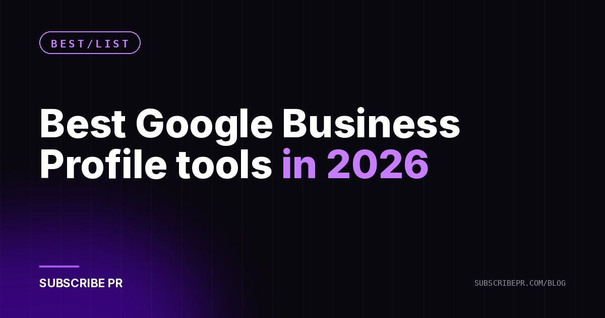 Best Google Business Profile tools in 2026