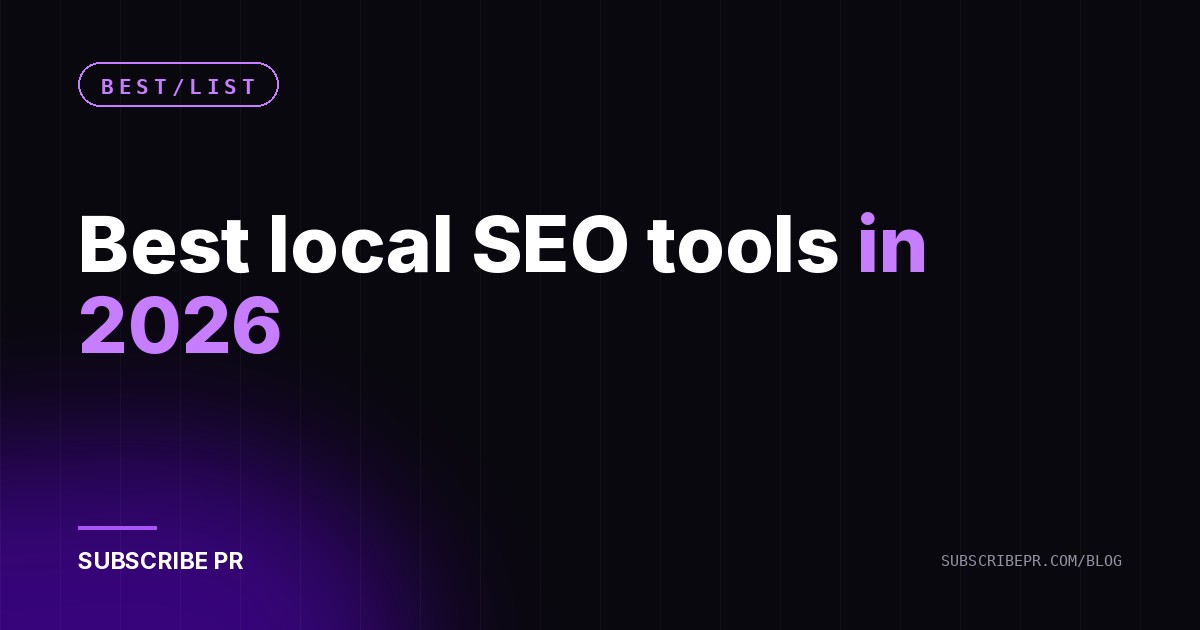 Best local SEO tools in 2026