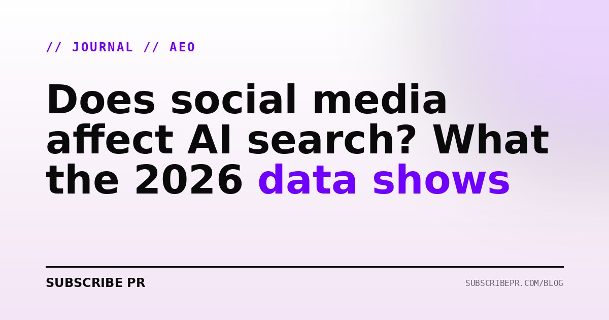 Does social media affect AI search? What the 2026 data shows