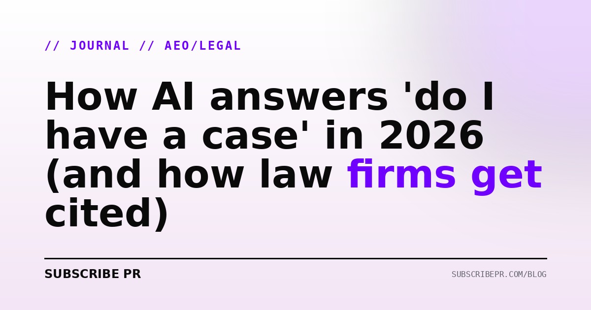How AI answers do I have a case in 2026