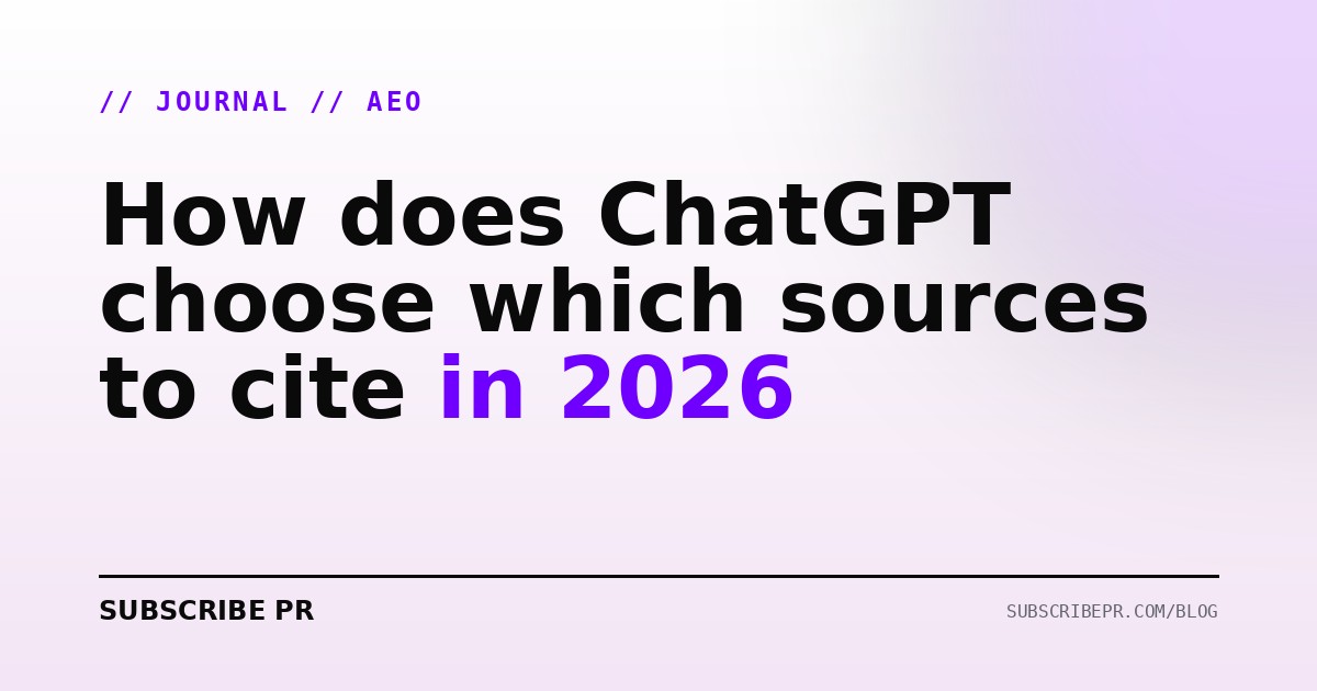 How does ChatGPT choose which sources to cite in 2026