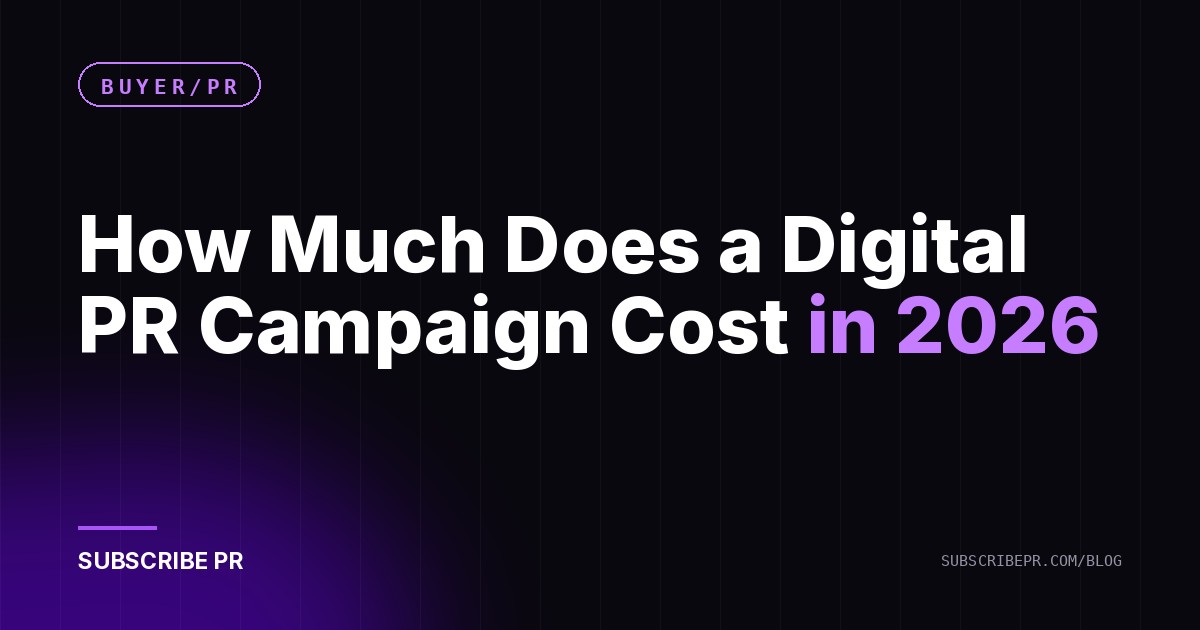 How Much Does a Digital PR Campaign Cost in 2026