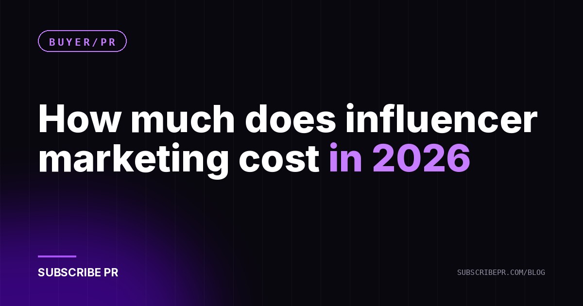 How much does influencer marketing cost in 2026