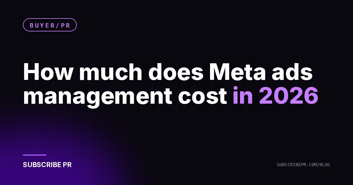 How much does Meta ads management cost in 2026