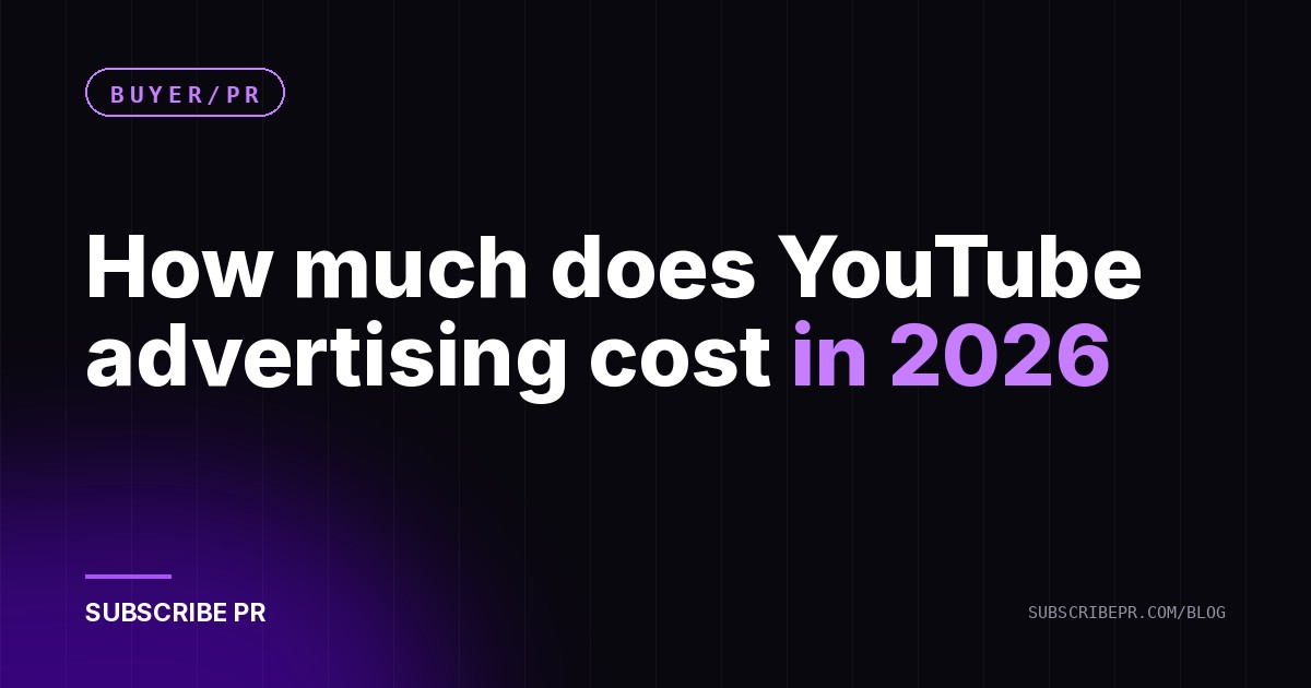 How much does YouTube advertising cost in 2026