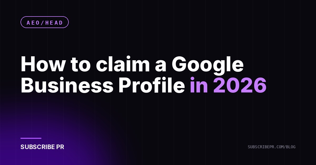 How to claim a Google Business Profile in 2026