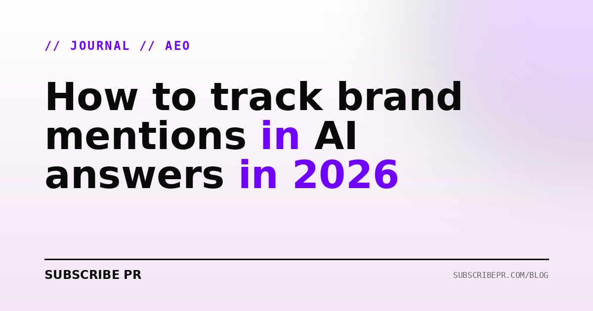 How to track brand mentions in AI answers in 2026