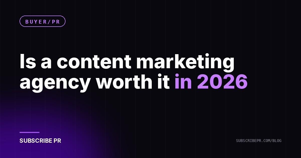 Is a content marketing agency worth it in 2026