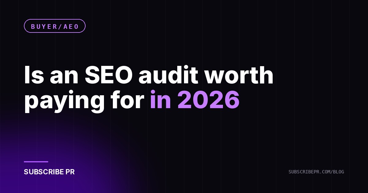Is an SEO audit worth paying for in 2026