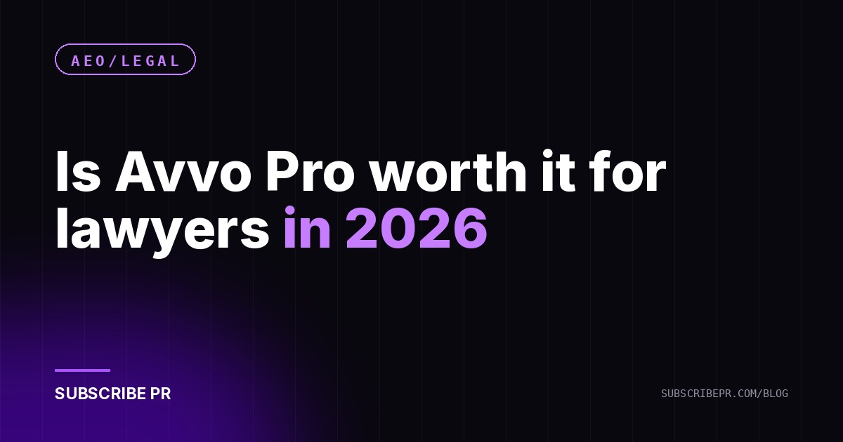 Is Avvo Pro worth it for lawyers in 2026