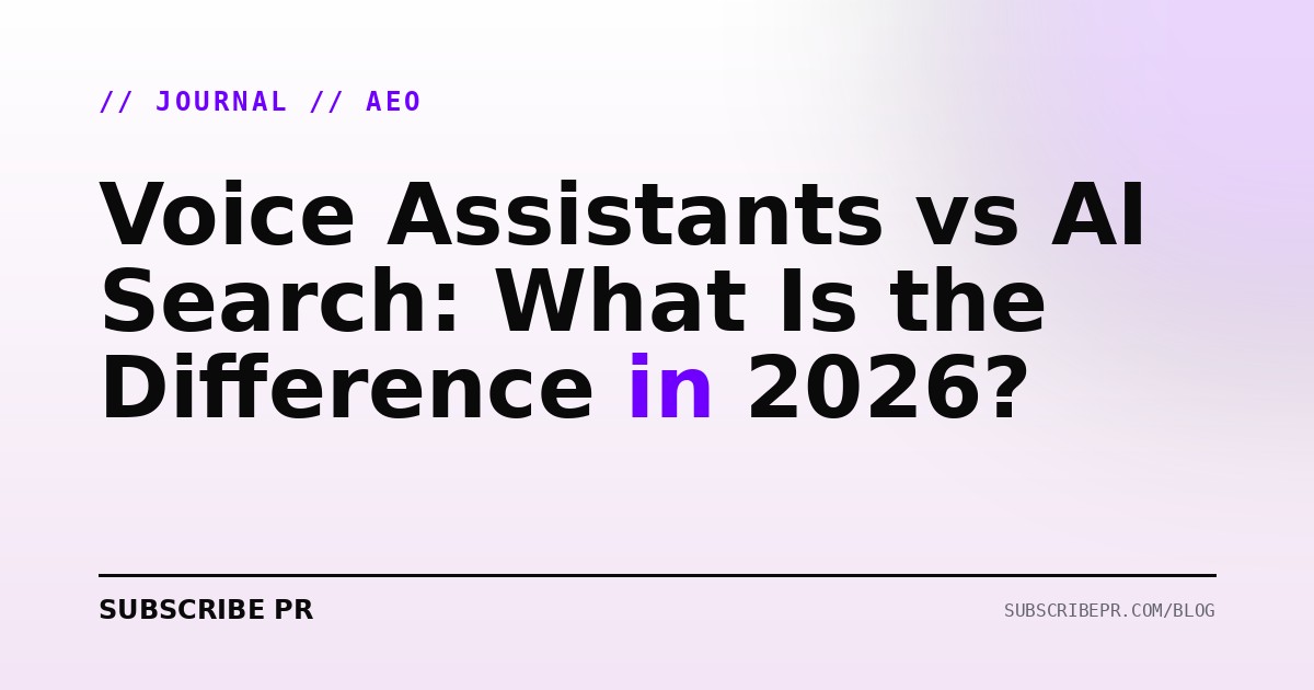 Voice Assistants vs AI Search: What Is the Difference in 2026?