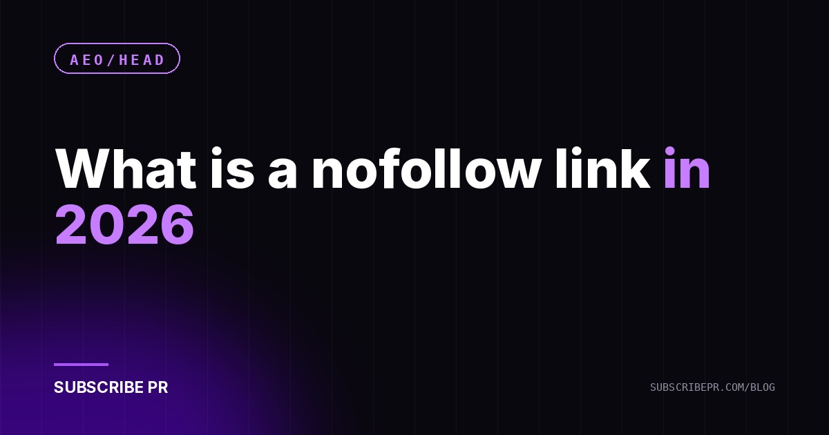 What is a nofollow link in 2026