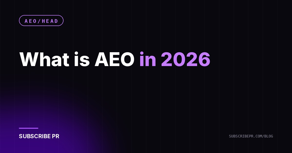 What is AEO in 2026